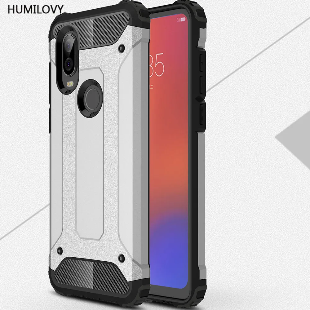 Чехол для Motorola Moto One Vision тяжелый защитный тонкий жесткий резиновый чехол