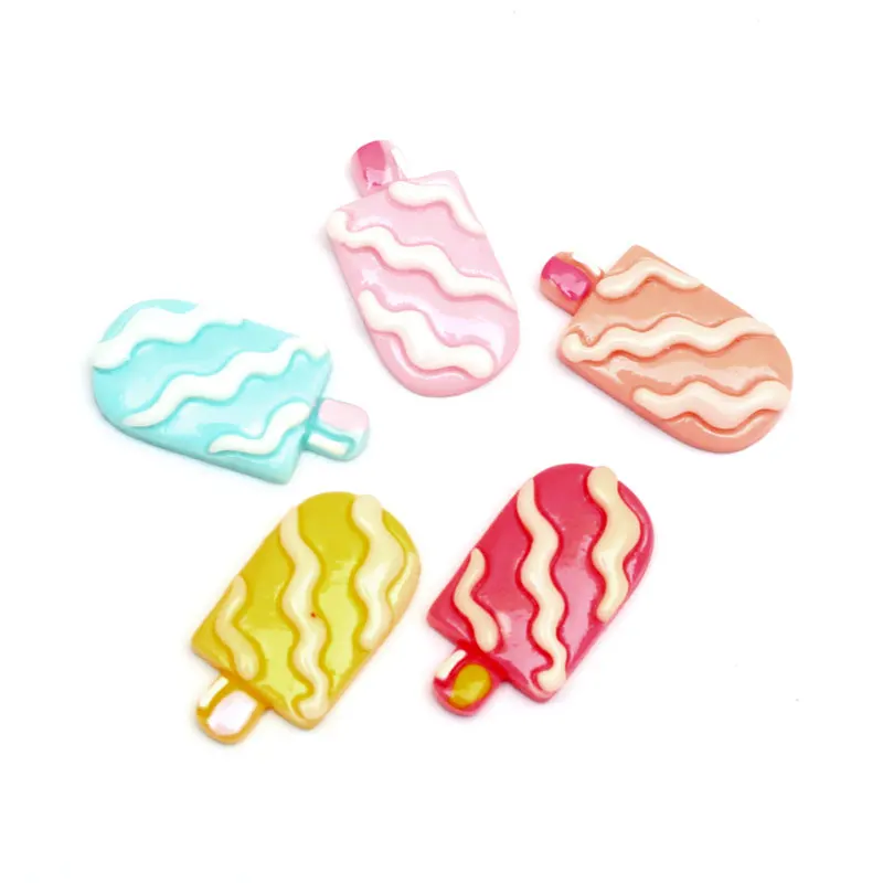 

20 шт Смешанные Украшения для мороженого из смолы украшения с плоским основанием кабошон украшения для скрапбукинга бусины Diy аксессуары