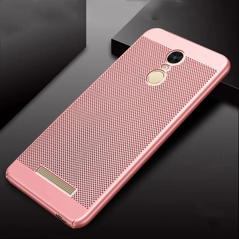 Чехол с теплоотводом для Xiaomi RedMi 3 Pro 3S 4A 4X Note 4 Prime 5A Mi 5X 5 5S 6 полностью сетчатые чехлы