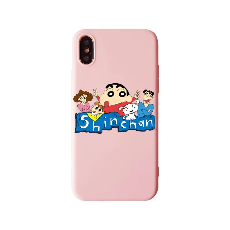 Японский комикс Crayon Shin-chan чехол для телефона мягкий ТПУ Забавный чехол для iPhone 11Pro XS MAX 8plus 6s 7plus Защита оболочки