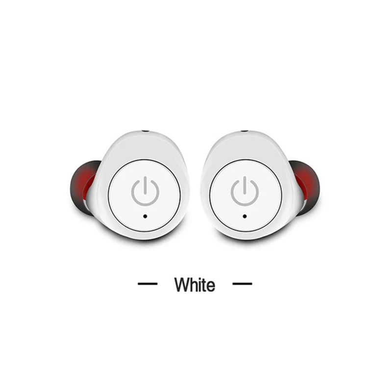 White 2 шт Bluetooth наушники для samsung Galaxy A9 A8 A5 A6 A4 J4 J6 Plus J7 J3 J2 J5 Prime беспроводные наушники Близнецы гарнитура с микрофоном - Color: White