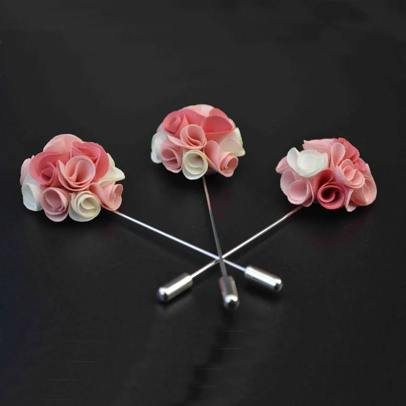 2017 новая мода Свадебные Броши с цветочным принтом популярные мужские отворотом