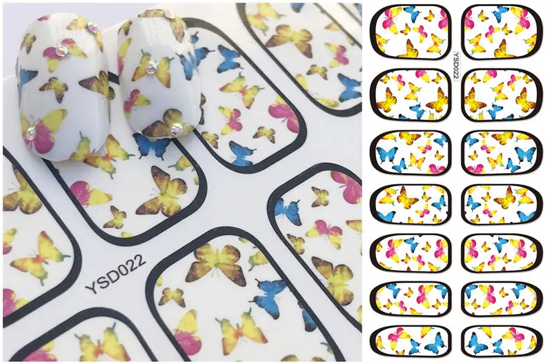 1 шт Фэнтези для дизайна ногтей Водные Наклейки простые DIY модели Маникюр Фольга украшения ногтей инструмент для ногтей - Цвет: YSD022