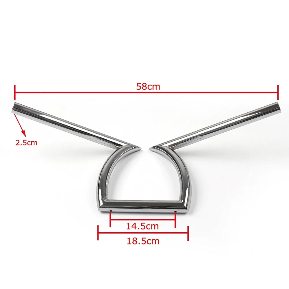 Драг руль Z Bars для Harley Yamaha Suzuki Dyna Sportster Softail на заказ Honda Rebel 250 Shadow Aero 750 Sabre 1100 VLX 600