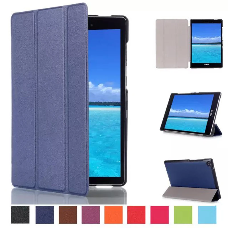 Ультратонкий чехол книжка из искусственной кожи с подставкой для ASUS Zenpad S 8 0 Z580