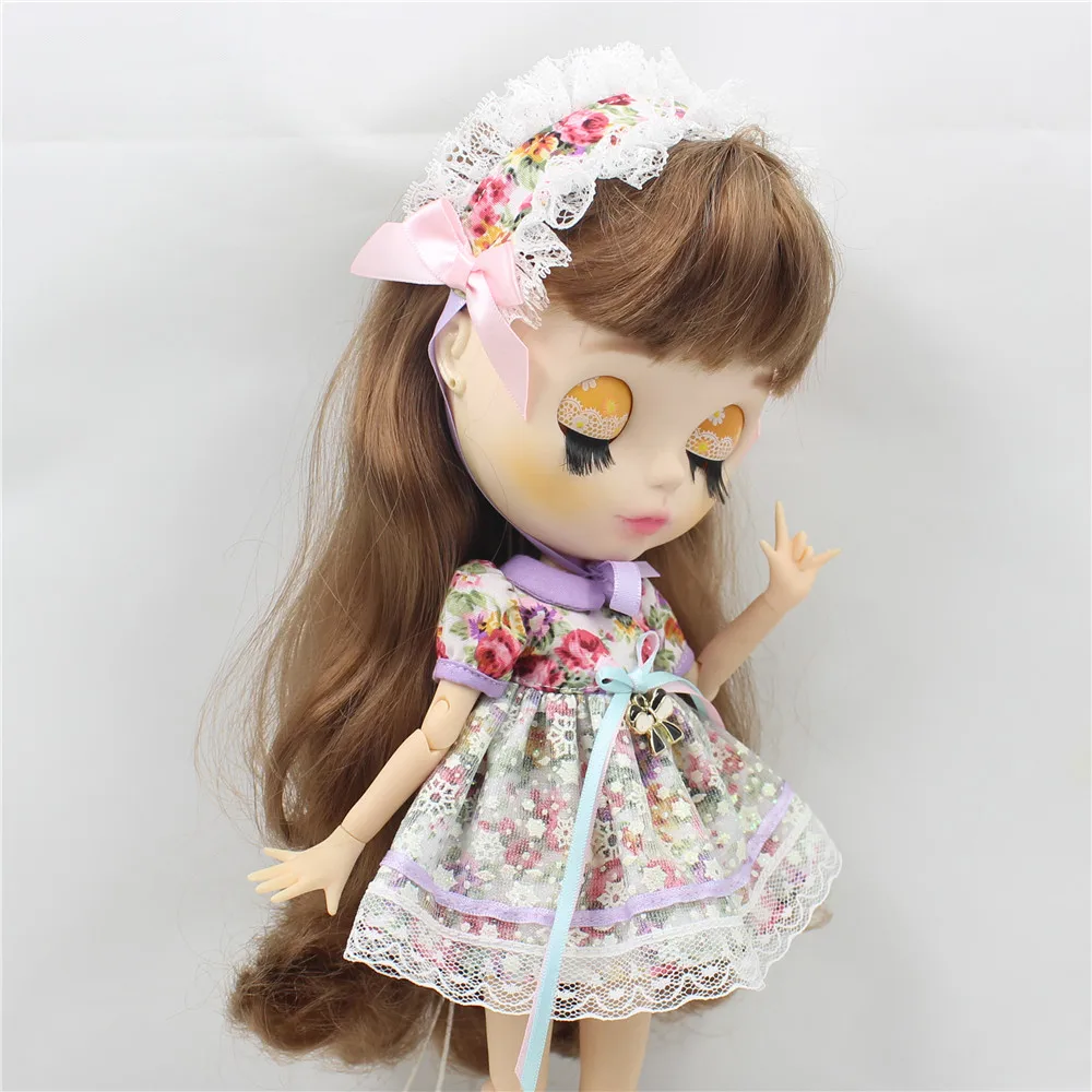 Blyth кукла ледяная Игрушка Одежда головной убор цветок платье наряд, только одежда без куклы