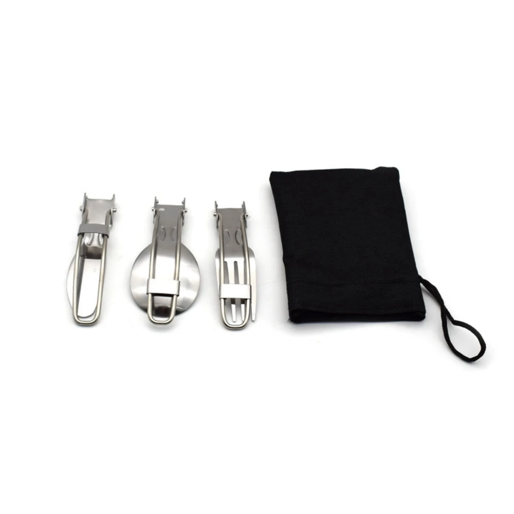 3 в 1 складная вилка из нержавеющей стали|steel tableware|stainless tablewarestainless steel tableware |