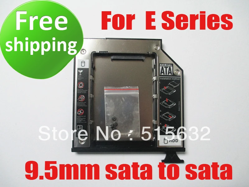 Новый адаптер SATA для установки второго жесткого диска DELL E Series Latitude E6400 E6500 9 5 мм|caddy