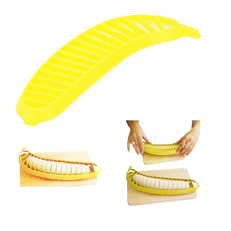 1 шт. безопасный пластиковый муляж ломтика банана резак полезные фрукты и овощи