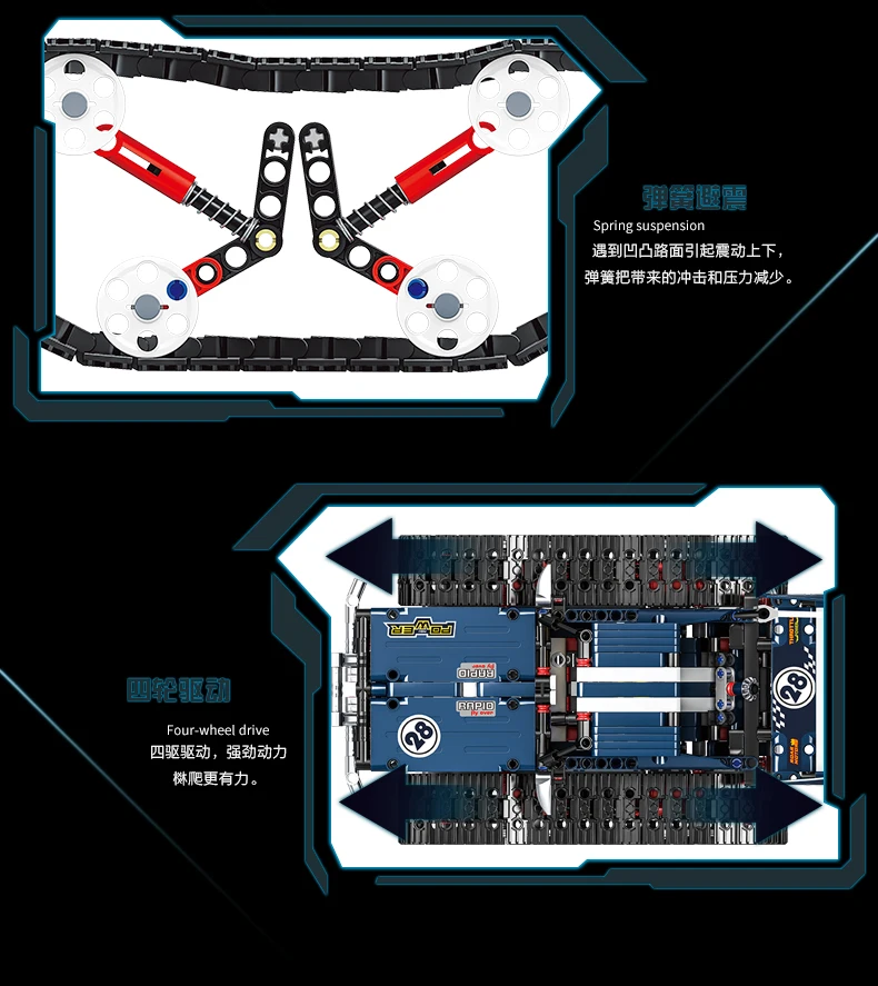 Плесень King Technic 13026 DIY Кирпичи RC пульт дистанционного управления Подвески строительные блоки для автомобилей наборы гусеничный гоночный автомобиль трюк gp