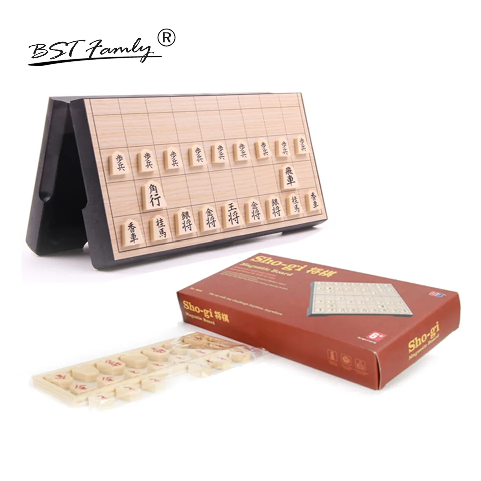 BSTFAMLY Japan Shogi 25*25*2 см Магнитная Складная Международная шахматная игра, складная японская шахматная игра Sho-gi, детский подарок J01