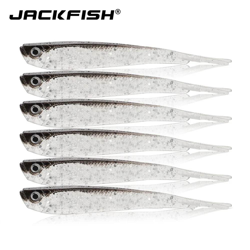 JACKFISH мягкая Рыболовная Приманка 10 шт./лот прозрачная Мягкая приманка плавающие