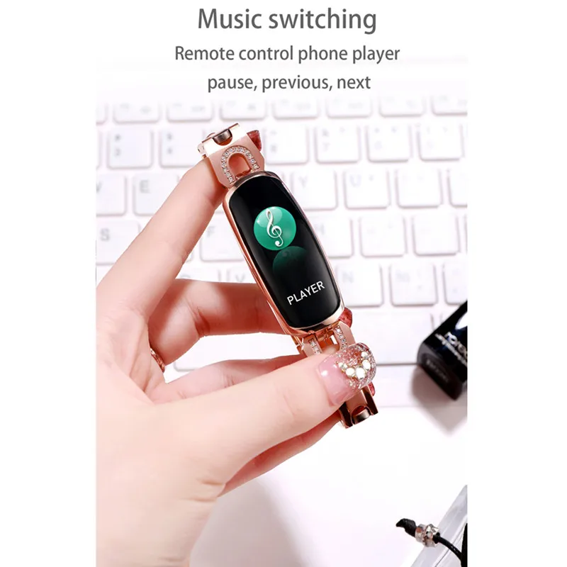 Женские Смарт-часы relojes para mujer reloj пульсометр для huawei xiaomi samsung sony iphone VS B78 B58