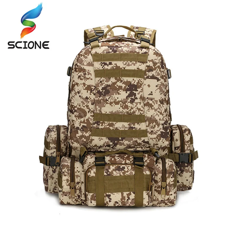 Scione 60L Оксфорд тактический военный рюкзак для мужчин и женщин альпинизма