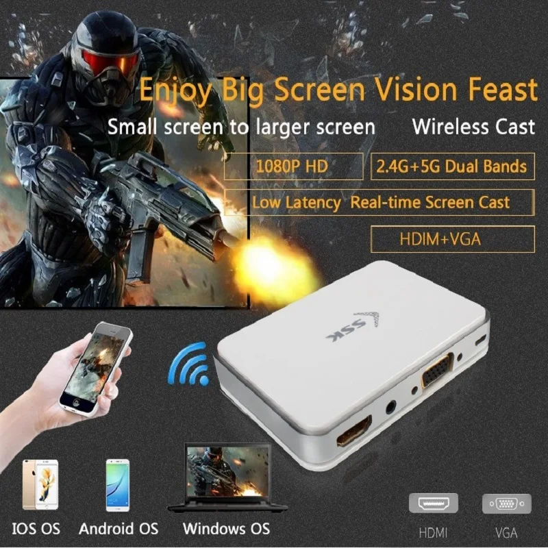 Беспроводной HDMI Dongle miracast 2 4/5G 1080P Wi Fi медиа дисплей TV Stick экран Miracast Airplay