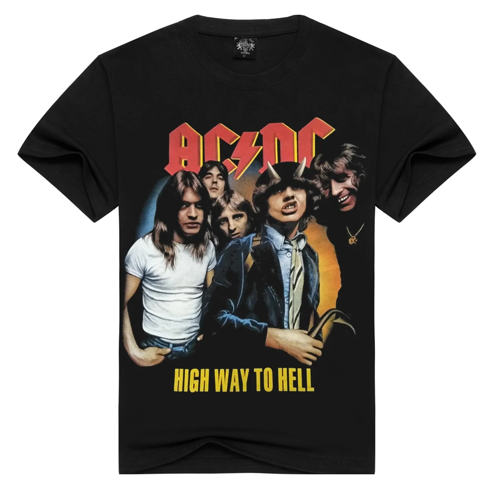 Мужские/женские хлопок AC/футболки с DC хорошее качество ACDC футболка Летняя футболка AC DC BELL'S BELLS черная брендовая одежда футболки - Цвет: DX-44