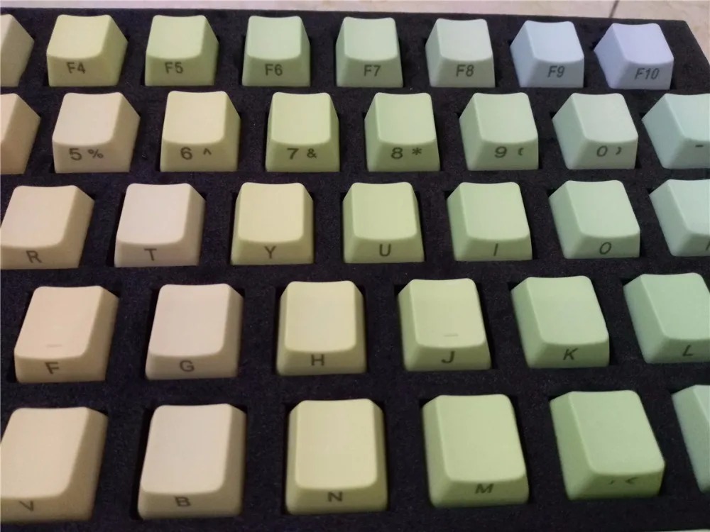 Механическая клавиатура, колпачки, радужная PBT cherry mx OEM, Игровая клавиатура, многоцветная, 104, keycap, IKBC, покер, использование ANSI