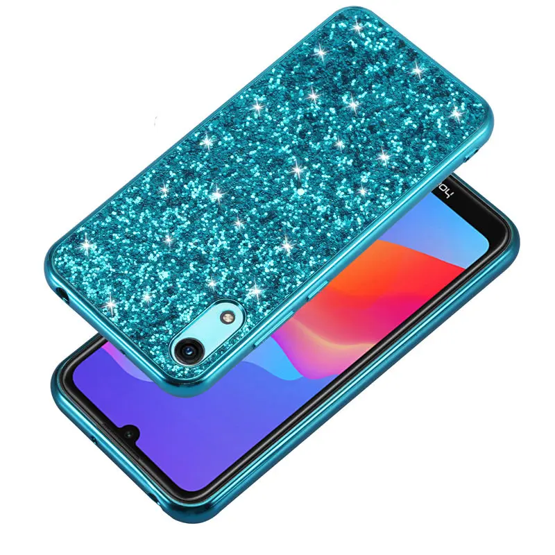 Чехол для телефона Huawei Y6 Pro 2019 силиконовый Блестящий Мягкий чехол из ТПУ с