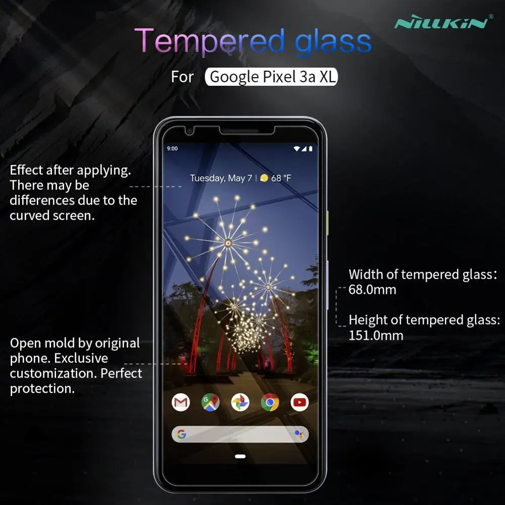 Для Google Pixel 3a XL Защитное стекло для экрана 0 2 мм Nillkin ультратонкое закаленное экран