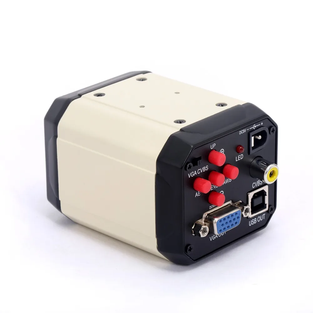 2mp HD VGA CVBS ТВ USB промышленность видео микроскоп Камера 180x C-Mount Стекло объектива |