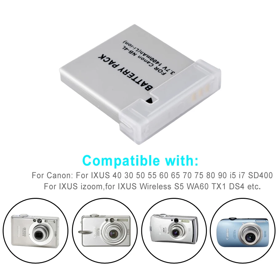 Литий ионный аккумулятор Palo NB 4L NB4L для камеры Canon IXUS 30 40 50 55 60 65 80 100 I20 PowerShot SD1000