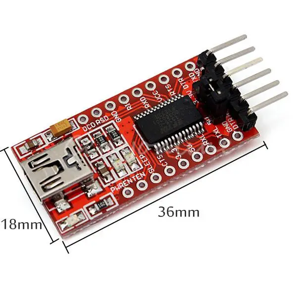 CLAITE оптовая продажа для Arduino FTDI USB к TTL последовательный конвертер адаптер модуль 3