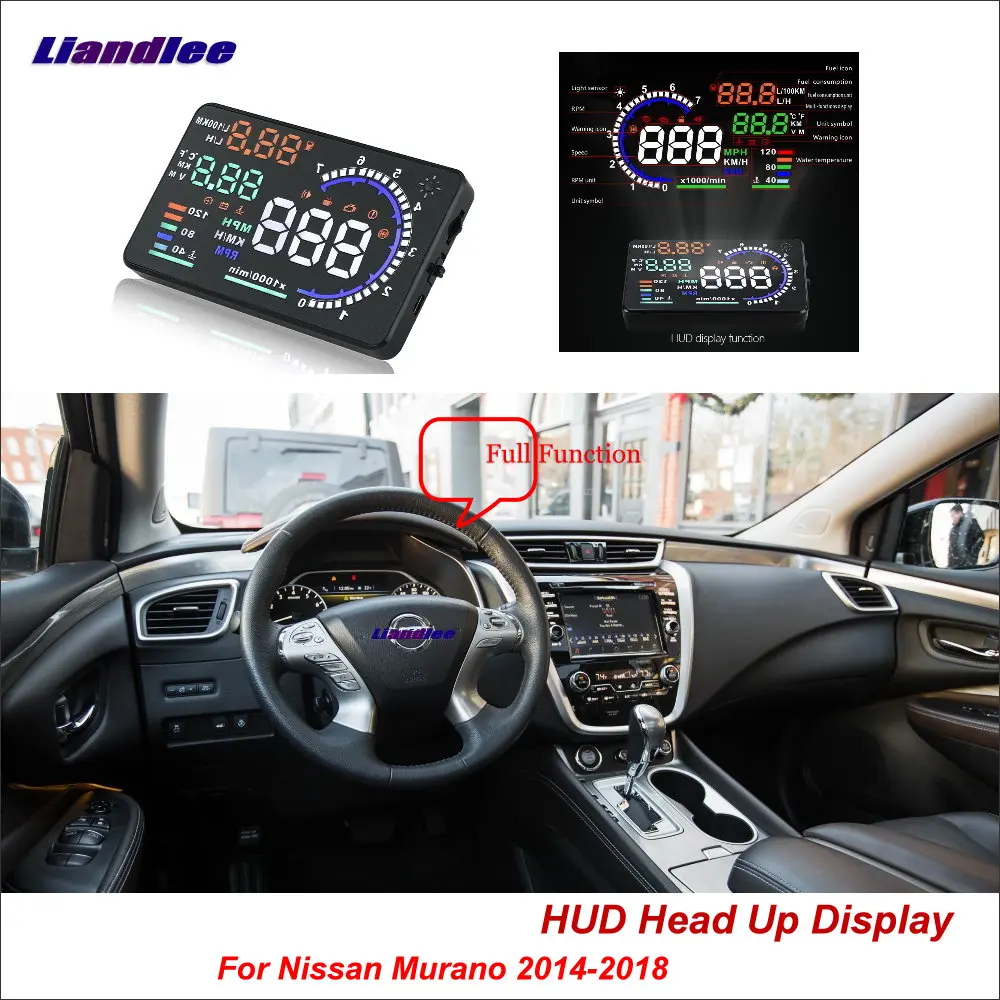 Автомобильный дисплей на лобовое стекло Liandlee HUD для Nissan Juke Murano 2014 2018 динамический