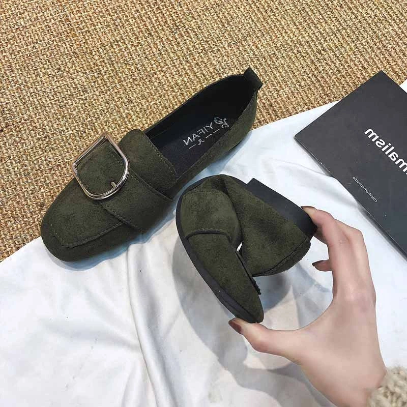 shoes women new metallic buckles round head fund euramerican vogue is comfortable flat shoe recreational sex appeal |
