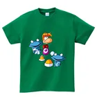 Детская футболка с цифровым принтом Футболки Rayman Legends Детская летняя хлопковая рубашка с круглым вырезом для мальчиков, крутая модная футболка для девочек