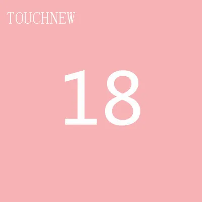 18 TOUCHNEW на заказ, одноцветные эскизные маркеры на спиртовой основе, двойная головка, кисть, маркеры, ручка для рисования, манга, товары для рукоделия, маркеры - Цвет: 18