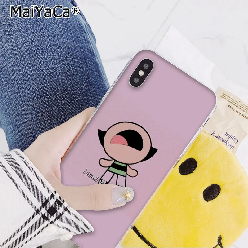 A5 MaiYaCa прекрасный PowerPuff девушки рукоделие принт рисунок телефон чехол для iphone 11 pro 8 7 66S Plus 5s SE XR X XS максимальный чехол - Цвет: A5