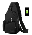 Нагрудная сумка Me, роскошный холщовый мессенджер на ремне, модный портфель через плечо с USB-портом для путешествий