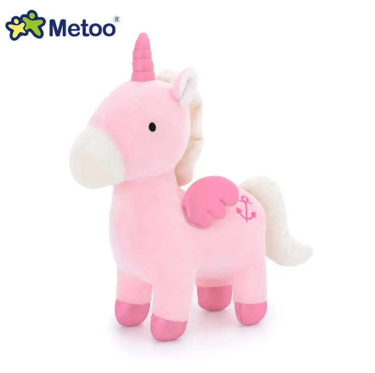 23 cmMetoo кукла лошадь Kawaii игрушки в виде животных с плюшевой набивкой мультфильм горячие детские игрушки для девочек детский подарок на день рождения Рождество - Цвет: pink