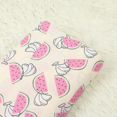 140*50 см банан арбуз фруктовая хлопчатобумажная ткань для шитья сделай сам ручная