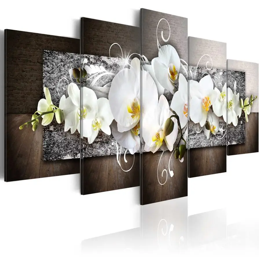 Картина на холсте Орхидея с цветами 5 шт./компл. модная Настенная картина