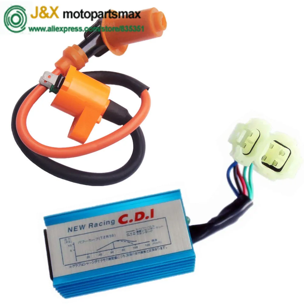 Гоночный DC CDI GY6 50 125 150 Катушка зажигания для GY6 скутер мопед 50CC 150CC/для скутера мопед производительность гоночный CDI