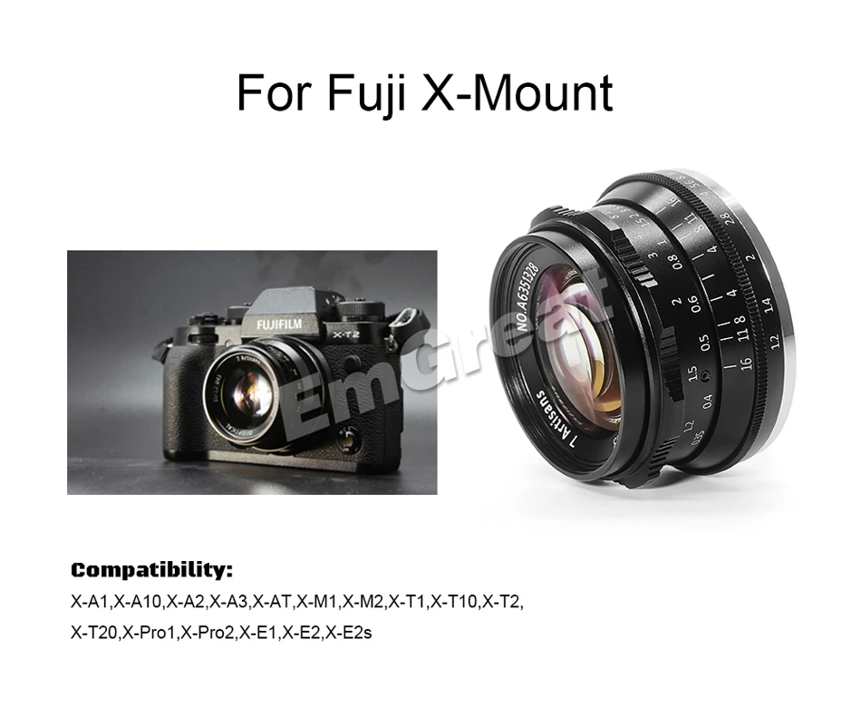 7 ремесленников 35 мм F1.2 APS-C ручной фиксированный объектив для sony E Mount Canon EOS-M крепление Fuji FX крепление A6500 A6300 A7 X-A1 M5 M6 M10