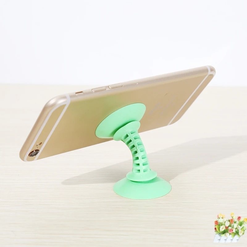 1 шт. модные красочные силиконовые присоски подставка для мобильного телефона