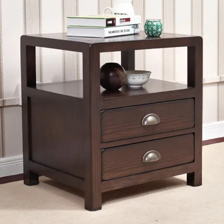 Тумбочки мебель для спальни дуб сплошная деревянная прикроватная тумбочка 50*41*55