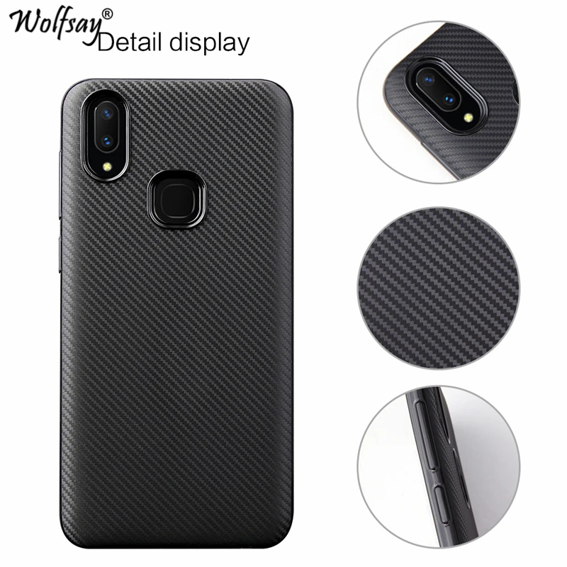 Ultra Thin Soft Phone Cover For Vivo V11i Case V11 6.3" New Carbon Fiber TPU Silicone Cases Z3 Funda Coque | Мобильные телефоны