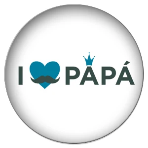PA014 ZDYING 12/16/18/20/25 мм круглый стеклянный кабошон французский супер Papa и I Love изображения Стекло купол подходит Камея База ювелирный Компоненты - Цвет: PA014