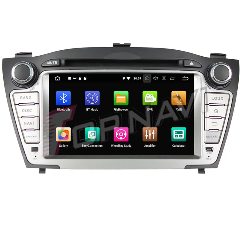 Topnavi Android 9 0 Автомобильный DVD Радио головка Unir плеер для Hyundai TUCSON IX35 2009 2010 2011 2012 GPS