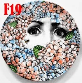 13 Fornasetti Ремесла керамические тарелки украшения дома Fornasetti тарелка фарфоровые настенные тарелки 8 дюймов - Цвет: 13