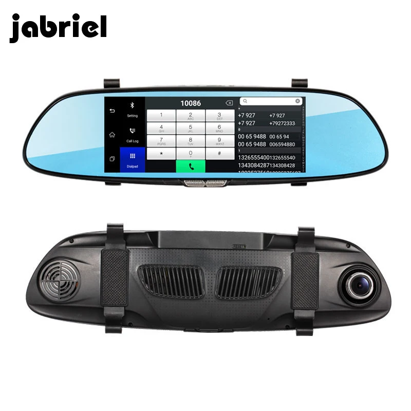 Автомобильный видеорегистратор Jabriel Android 3G 7 дюймов Wifi на зеркало заднего вида Full