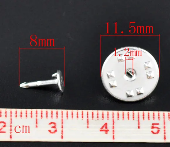 MJartoria 200 Наборы Серебряный Цвет Галстук Tac Pad &amp Tie Squeeze Pins подходят самодельные
