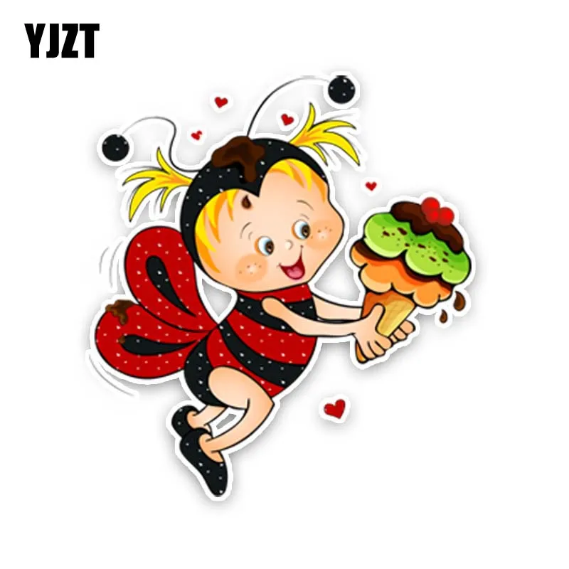 YJZT 13 9 см * 6 пчела вмещает мороженое ПВХ стикер для автомобиля декоративная