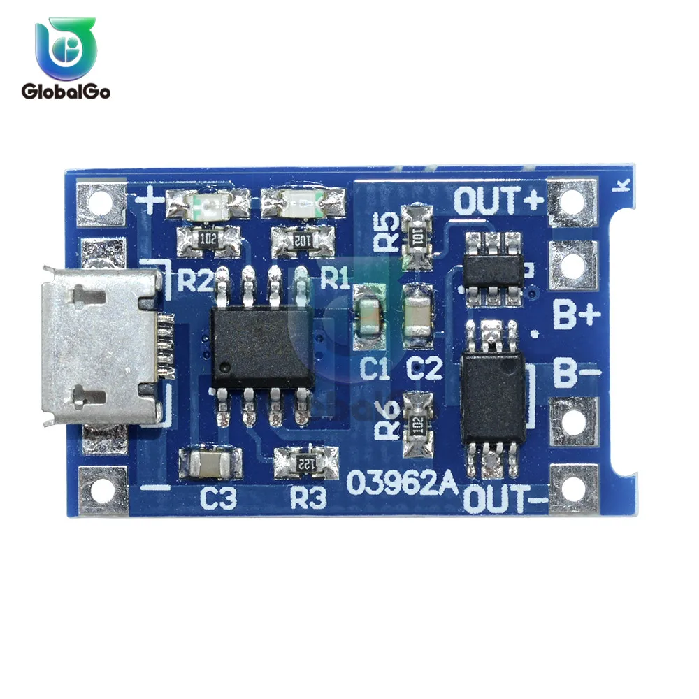 1 шт. Micro USB 5V 1A 18650 TC4056A литиевый модуль зарядного устройства аккумулятора зарядная