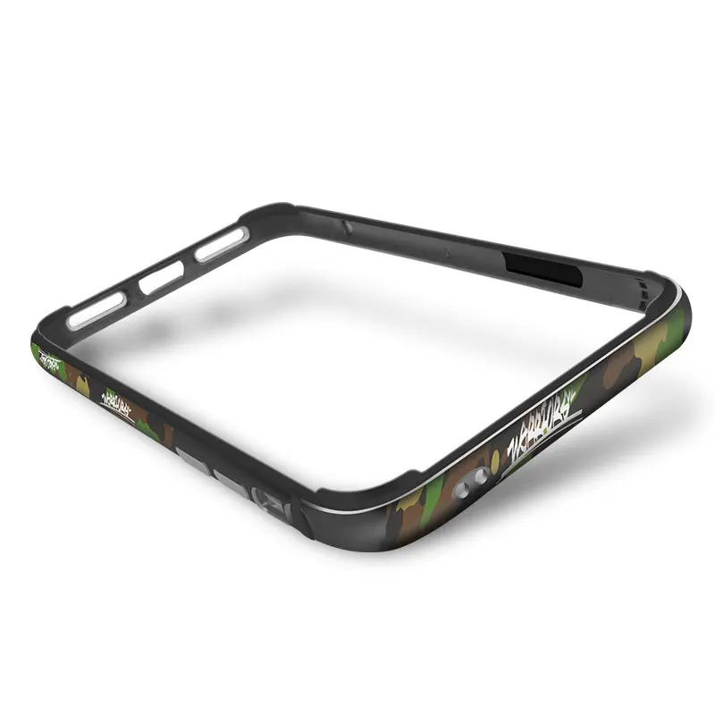 Camouflage Камуфляжный металлический каркас чехол-бампер для телефона для Apple IPhone X роскошный защитный чехол угловая защита мобильного телефона сумка Декор - Цвет: Camouflage