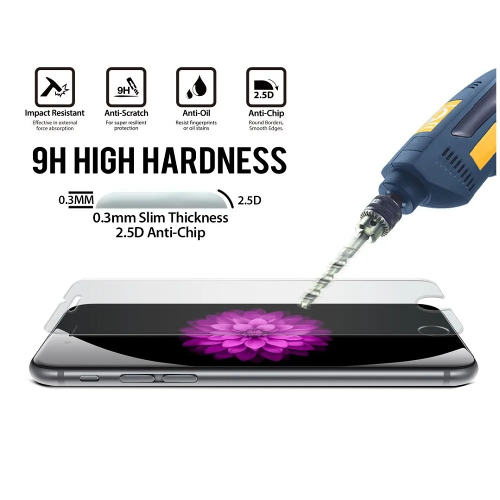Защитное стекло для iPhone X закаленное 6s 6 Plus 7 8 Защитная пленка 5 4 XS Max