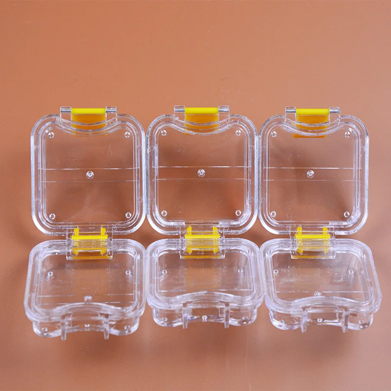 200 Pieces Packed Membrane Tooth Box Dental Storage Box Dental Teeth Box with Translucent Film